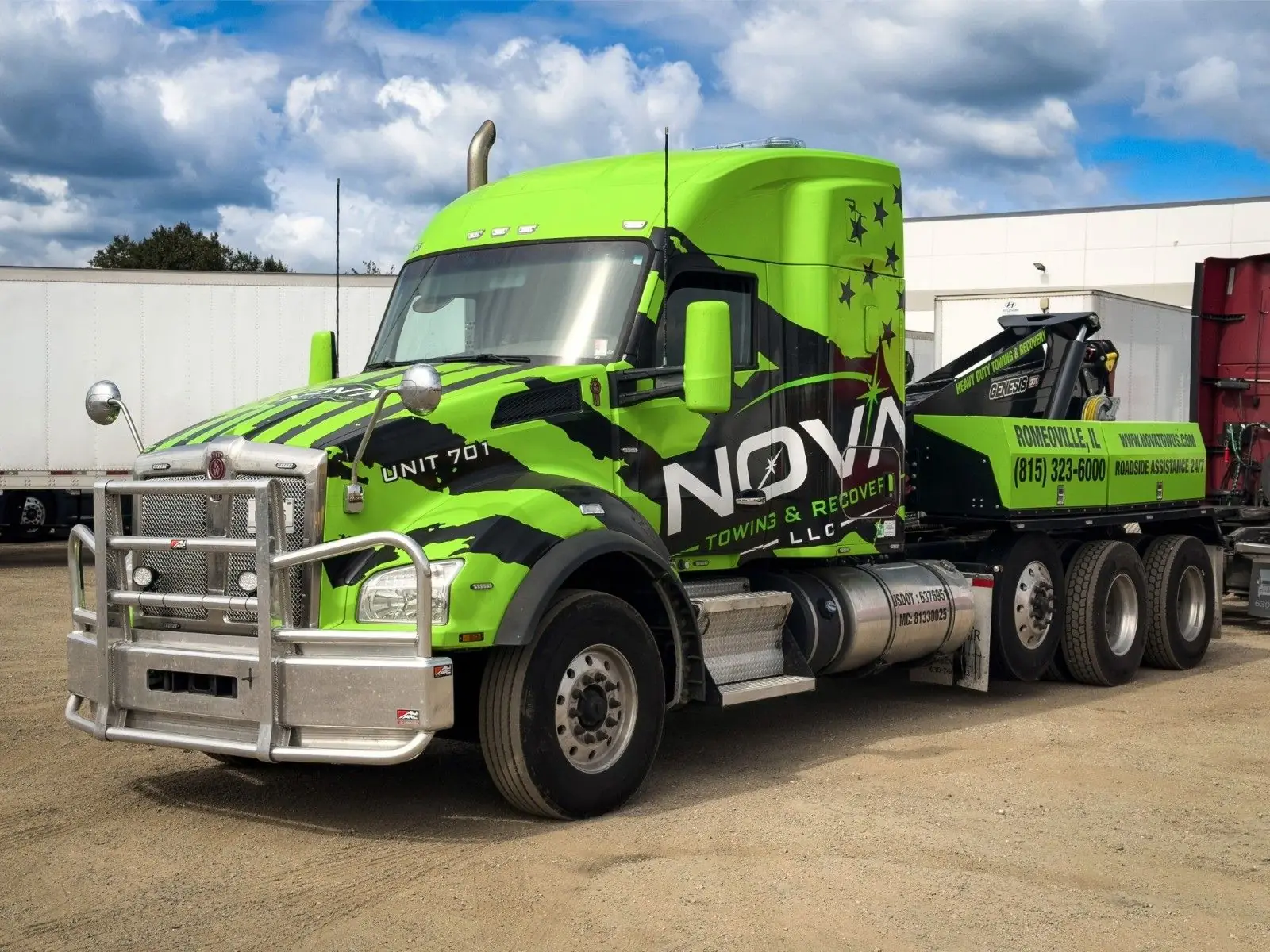 NOVA Towing & Recovery heavy-duty wrecker, unit 701
